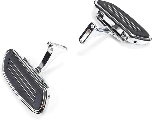 Chrome Streamline Motorcycle Passenger Footboard Floorboard with Mount Bracket Kits Fits for Harley Touring Models 1993-2024 23 22 21 Road King Road Glide Street Glide Electra Glide 93-Up in Saudi Arabia