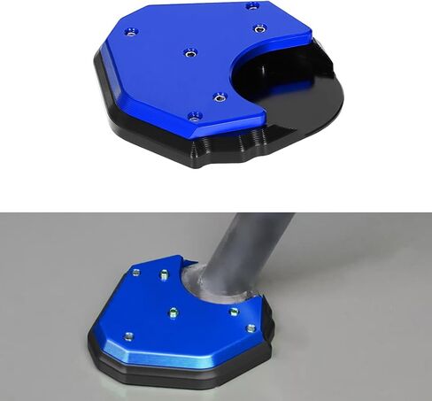 2021 KLR650 Kickstand Extension Pad Compatible with KLR650 2008-2023 Motorcycle Side Stand Enlarger Sled Sidestand Kickstand Foot Pads Support（Black） in Saudi Arabia