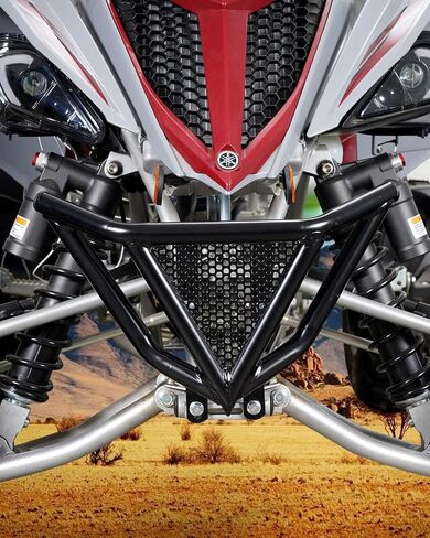 A & UTV Pro Front Pumper Guard & Rack Wide Grab Bar متوافق مع 2006-2022 Yamaha Raptor 700 / 700R ملحقات in Kuwait