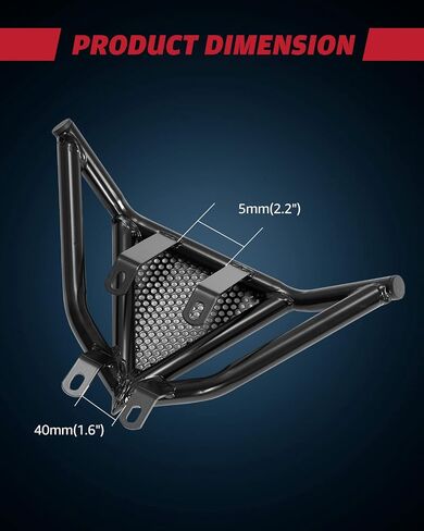 A & UTV Pro Front Pumper Guard & Rack Wide Grab Bar متوافق مع 2006-2022 Yamaha Raptor 700 / 700R ملحقات in Kuwait