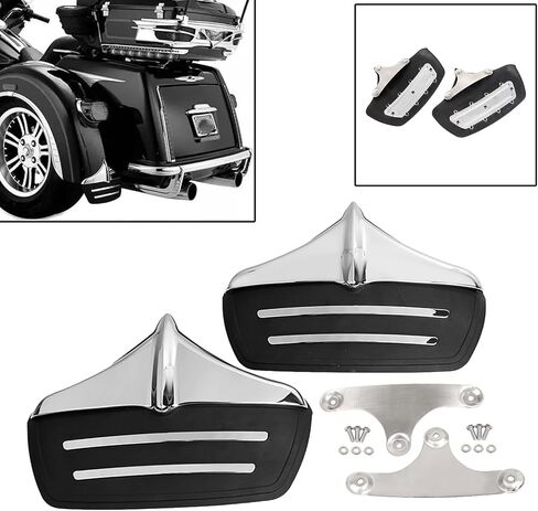Rear Fender Mud Flap Accent Guard Fit for Harley Tri Glide Ultra FLHTCUTG 2011-2023 FLHXXX Street Glide Trikes 2011, Chrome in Kuwait