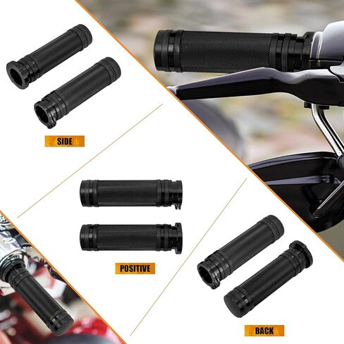 Motorcycle Handlebar Grips for 1" 25mm Hand Grips CNC Fit for Harley Dyna Softail Sportster XL XR Touring Road Electra Glide in Kuwait