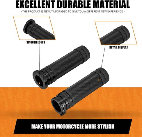 Motorcycle Handlebar Grips for 1" 25mm Hand Grips CNC Fit for Harley Dyna Softail Sportster XL XR Touring Road Electra Glide in Kuwait