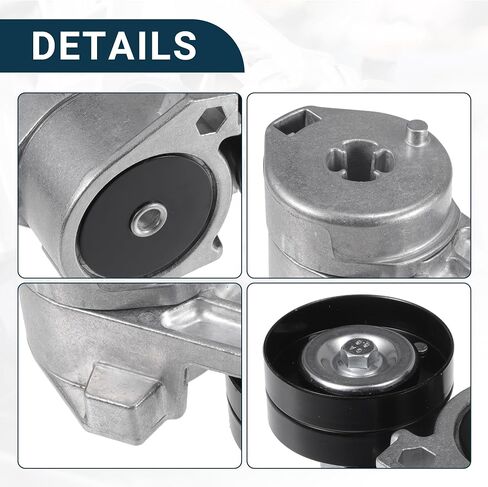 Belt Tensioner Assembly for Renault Truck Durable No.5010412956 | Inner Truck Accessory Drive Belt Tensioner Silver Tone 1 Pcs in Saudi Arabia