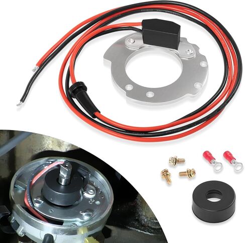 1244A مجموعة تحويل الإشعال الإلكترونية لجرارات Ford 4-Cyl ، لسلسلة 2N 8N 9N 500-800 ، نقطة واحدة ، أرضية سلبية 12 فولت ، وحدة الإشعال عالي الأداء in Saudi Arabia