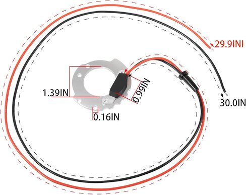 1244A مجموعة تحويل الإشعال الإلكترونية لجرارات Ford 4-Cyl ، لسلسلة 2N 8N 9N 500-800 ، نقطة واحدة ، أرضية سلبية 12 فولت ، وحدة الإشعال عالي الأداء in Saudi Arabia