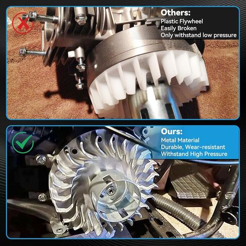 212cc Aluminum Flywheel 10krpm Compatible with Predator 212 Hemi Only 196cc Engine 60363 Coleman Mini Bike CT200U BT200X CT200U-EX Baja Warrior MB200 MB165 GX160 GX200 6.5HP Performance Parts in Saudi Arabia