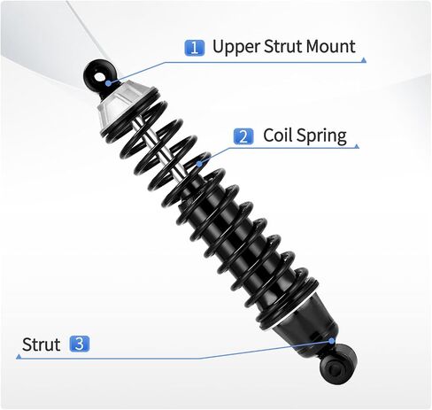 YITAMOTOR Front Complete Strut Quick Struts Shocks and Coil Spring Assembly Compatible with 2011-2014 Hyundai Sonata, 2012-2015 KIA Optima in Saudi Arabia
