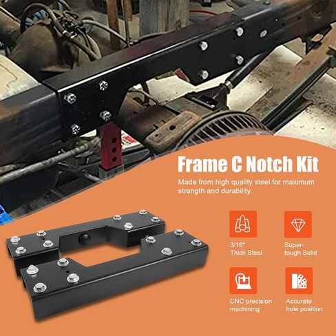 6" Drop Flip Kit & C Notch Kit Rear Support For Chevy Silverado GMC Sierra 1500 C1500 1988-1998 Pickup Truck Lowering Drop C-Notch Kit in Saudi Arabia
