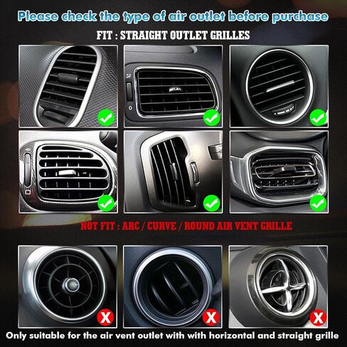 x xotic tech 10PCS Bling Car Air Vent Outlet Trim, Rhinestone Air Conditioner Vent Decoration Strip,Diamond Car Interior Accessories Universal for Most All Straight Air Vent Outlet (Purple) in Saudi Arabia