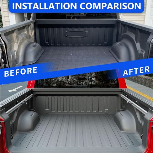 نظام سكة حديد سرير سرير 5.7 قدم متوافق مع 2019-2025 Dodge RAM 1500 Side Trail Rail System Rails Side Rails Down Rail Placeming for 2019-2025 Dodge Ram 1500 Accessories (Side Trail Rail) in Kuwait