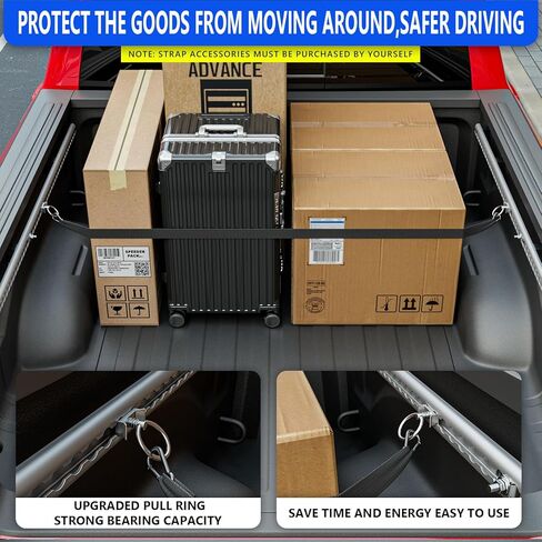 نظام سكة حديد سرير سرير 5.7 قدم متوافق مع 2019-2025 Dodge RAM 1500 Side Trail Rail System Rails Side Rails Down Rail Placeming for 2019-2025 Dodge Ram 1500 Accessories (Side Trail Rail) in Kuwait