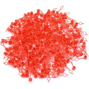 M6 Red Plastic Nipple Grease Fitting Dust Cap Cover for Motorcycle Car 300pcs Auto Replacement Parts