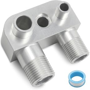 GM Gen IV LS3(W) Billet Aluminum Engine Conversion A/C Line Compressor Adapter Fitting