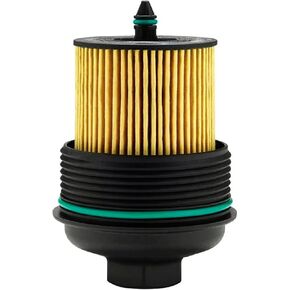 AMCC Oil Filter and Oil Filter Housing Cap Compatible with Buick Chevy GMC Polaris Ponitac Saturn - LaCrosse Regal Cavalier Cobalt Equinox HHR Malibu Terrain G6 Ion Sky Vue Replaces:12605565 PF458G