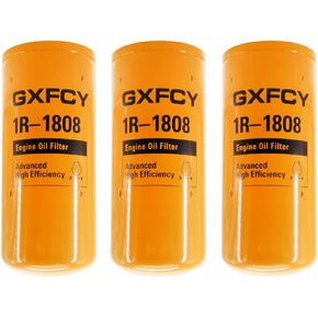 1R-1808 Oil Filter Replace for LF691A LF3566 1R-0716 1R-1808 2P-4005 P554005 P551808 B7299 275-2604 85114070 57792 Compatible with 3406B 3412C 3412 3306B C7 C9 C11 C12 C13 C15 C16 C18(pack of 3)