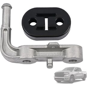 الخلفية اليسرى واليمين عادم الدعم مجموعة الدعم 68275662AB 68395841AA متوافق مع Dodge RAM 1500 3.0L 5.7L 6.2L 2019-2025 مع 2pcs Hanger Rubber
