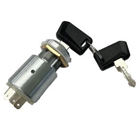 DVPARTS 4 Position Ignition Switch with Two Keys 0-351-05 Off/Accessory/Ignition/Start 22mm Diameter Panel Hole Compatible with Durite 0-351-05
