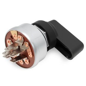 Switch Starter Ignition Switch with Handle Lever 4 Position 5 Terminal Compatible with Miller Welder Replace 217680 207073
