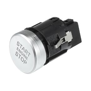 Push Button Starter Switch No.4H1905217A Engine Start Stop Switch Button for Audi A8 2014-2016 Silver Tone Black