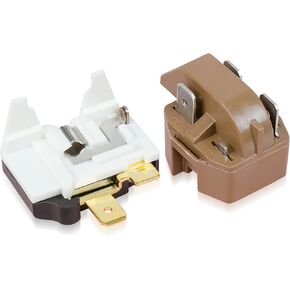 8EA14C3 Refrigerator Compressor Start Relay Replacement for GE WR55X22042, 8EA4D722K7R, 8EA14C3 and More, Replaces WR55X22042 8EA4D722K7R 842629