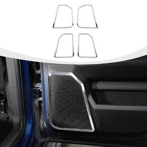 cherocar 4pcs إطار الباب المشرق إطار إطار تغطية التزيين الديكور الداخلي لعام 2010-2017 دودج رام