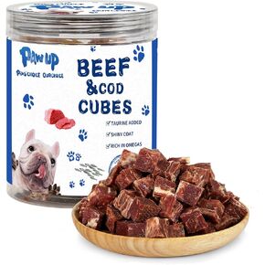 Dog Treat Chicken Wrapped Cod Skins, Training Treat for Small Dog, Healthy Chews w/Taurine, High Protein and Omega3, 12.5 oz