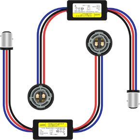 Fenikso 1157 LED مقاوم الحمل المقاومة التوصيل وتشغيل تسخير وميض ، مضاد Hyper Blink خطأ فلاش إلغاء Canbus Brake-2pcs