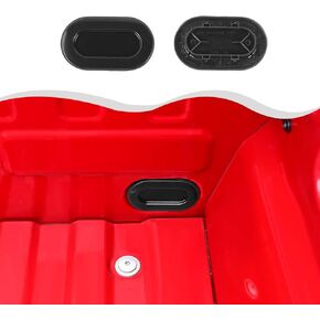 2pcs Truck Bed Oval Drain Plug Cover Cap Compatible with Ford F150 F250 F350 1999-2024, 4L3Z-99277B76-AA