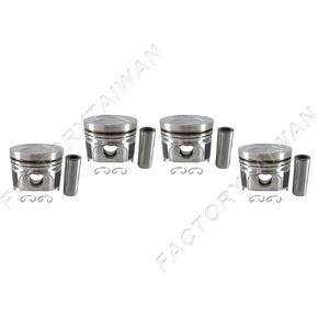 مجموعة مكبس Factorytaiwan كبيرة الحجم 78 مم (+0.50 مم) لـ Kubota V1505-T (100 ٪ Made) x4pcs