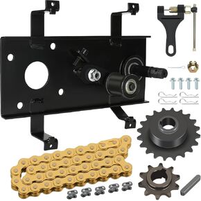 Mini Bike Jackshaft Assembly Cover Kit Placeming لـ Coleman CT200U CT200U-EX BT200X BAJA WARRIOR MB200 AXIS M200 192CC 212CC 6.5HP Parts 420 Chain Tensioner and Jackshaft sprocket