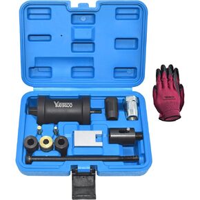 Fuel Injector Removal Tool, Injector Seal Replace Install Kit, compatible con BMW N14 N18 N20 N26 N47 N53 N54 N55 N57 N63 S63 B38 B48 B58 with Extended Slide Hammer Screws