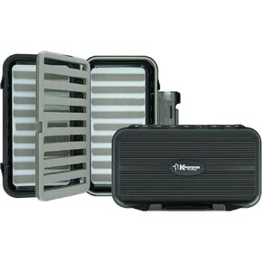 Waterproof Fly Box with Swing Leaf for Large Flies