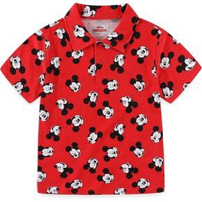 Disney Mickey Mouse Toy Story Cars Boys Short Sleeve Polo Shirt for Toddler and Big Kids