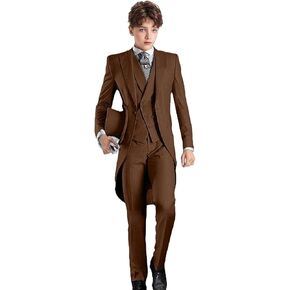 Boys Tailcoat Suits Kids Tuxedo Boys Slim Fit 3 Piece Suits Long Tailcoat Boys Tail for Prom Wedding Vest Pants
