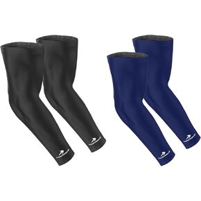 CompressionZ Youth Arm Sleeves – Black & Navy Combo – Premium Sports Compression for Boys & Girls – UV Protection, Muscle Support, Peak Performance in Every Color