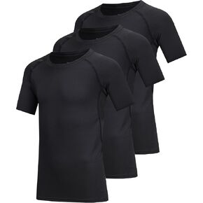 3 حزمة بويز قميص ضغط قصير الأكمام شباب undershirt kidshirt الأطفال السريع الجاف الجاف طبقة تي شيرت تي شيرت