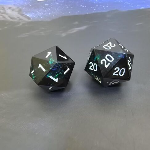 مجموعة النرد Roll of Fate D20 - جميع NAT 20 أو All NAT 1 - مثالية للاعبي D&D الذين يبحثون عن انتصارات أو إخفاقات ملحمية in Kuwait