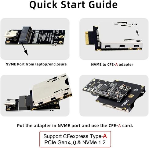 NFHK USB3.1 Type-C USB3.0 Type-A إلى CF Express قارئ بطاقات تمديد CFE Type-A & Type-B CFA R5 Z6 Z7 CFB بطاقة الذاكرة in Saudi Arabia