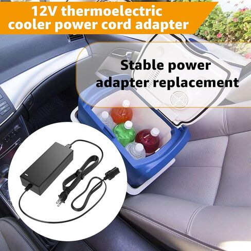 12V Cooler Power Cord Compatible with Coleman Thermoelectric Cooler,Replacement for Coleman Electric Cooler Power Adapter,Thermoelectric Cooler Power Cord in Saudi Arabia