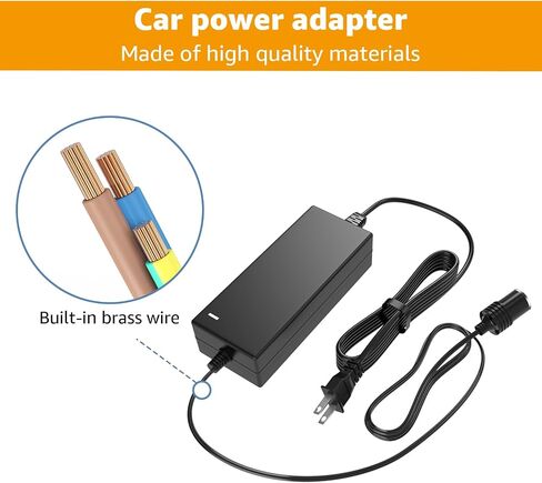 12V Cooler Power Cord Compatible with Coleman Thermoelectric Cooler,Replacement for Coleman Electric Cooler Power Adapter,Thermoelectric Cooler Power Cord in Saudi Arabia