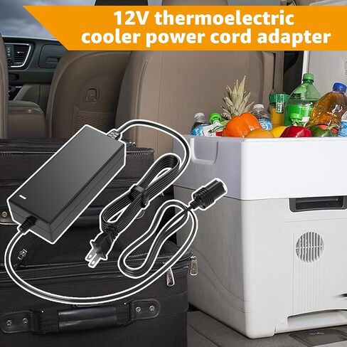 12V Cooler Power Cord Compatible with Coleman Thermoelectric Cooler,Replacement for Coleman Electric Cooler Power Adapter,Thermoelectric Cooler Power Cord in Saudi Arabia