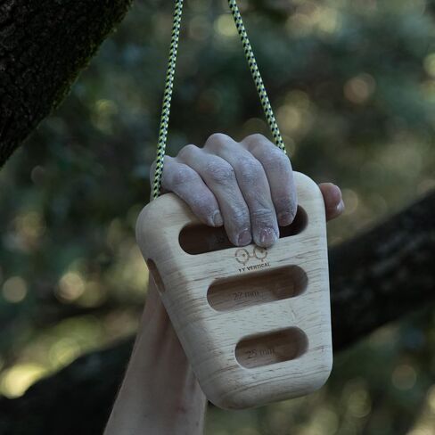 Portable hangboard in Recycled Wood for Rock Climbing in Saudi Arabia