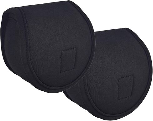 Aventik Neoprene Fly Fishing Reel Case Pouch Cover Fitting 5/6 7/8wt Fly Reel Storage (Black, 1-PACK 3/4) in Saudi Arabia