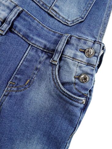 KIDSCOOL SPACE Little Big Girls Denim Overalls,Washed for Soft Stretch Jeans Workwear in Saudi Arabia