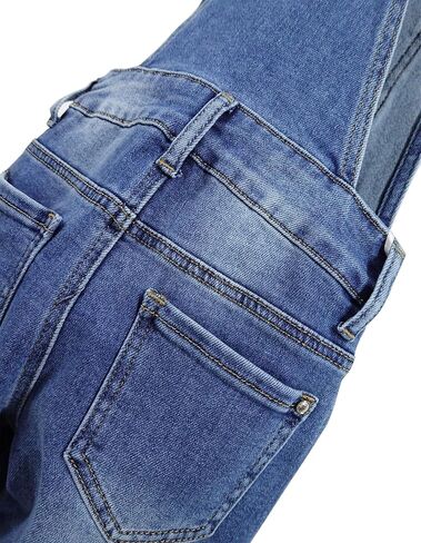 KIDSCOOL SPACE Little Big Girls Denim Overalls,Washed for Soft Stretch Jeans Workwear in Saudi Arabia