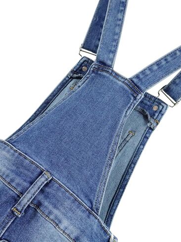 KIDSCOOL SPACE Little Big Girls Denim Overalls,Washed for Soft Stretch Jeans Workwear in Saudi Arabia