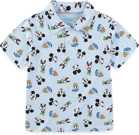 Disney Mickey Mouse Toy Story Cars Boys Short Sleeve Polo Shirt for Toddler and Big Kids in Saudi Arabia