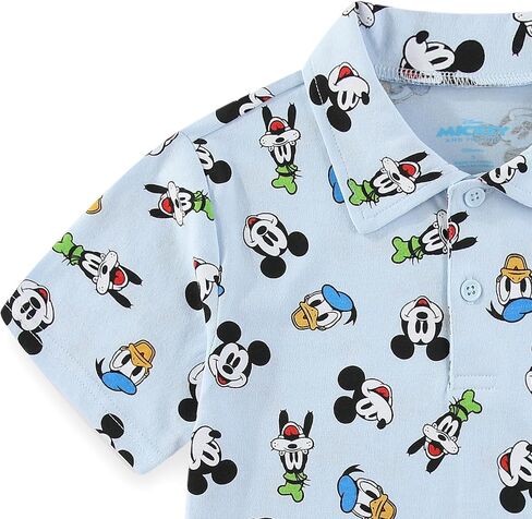 Disney Mickey Mouse Toy Story Cars Boys Short Sleeve Polo Shirt for Toddler and Big Kids in Saudi Arabia