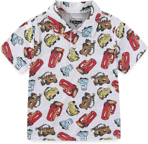 Disney Mickey Mouse Toy Story Cars Boys Short Sleeve Polo Shirt for Toddler and Big Kids in Saudi Arabia